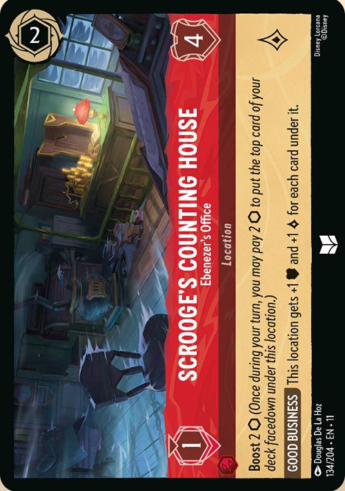Disney Lorcana TCG: Scrooge's Counting House, Ebenezer's Office