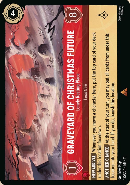 Disney Lorcana TCG: Graveyard Of Christmas Future, Lonely Resting Place