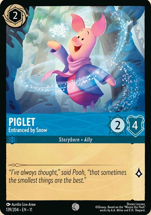 Disney Lorcana TCG: Piglet, Entrance by Snow