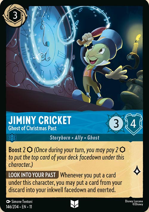 Disney Lorcana TCG: Jiminy Cricket, Ghost of Christmas Past