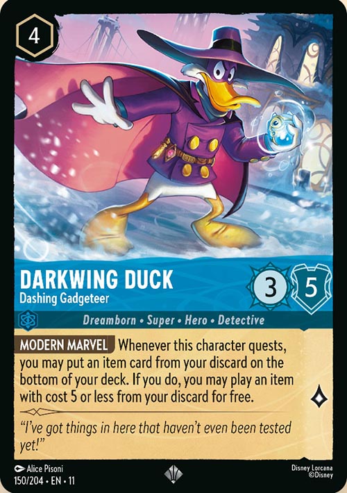 Disney Lorcana TCG: Darkwing Duck, Dashing Gadgeteer