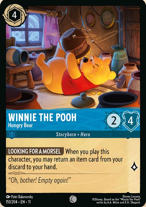 Disney Lorcana TCG: Winnie The Pooh, Hungry Bear