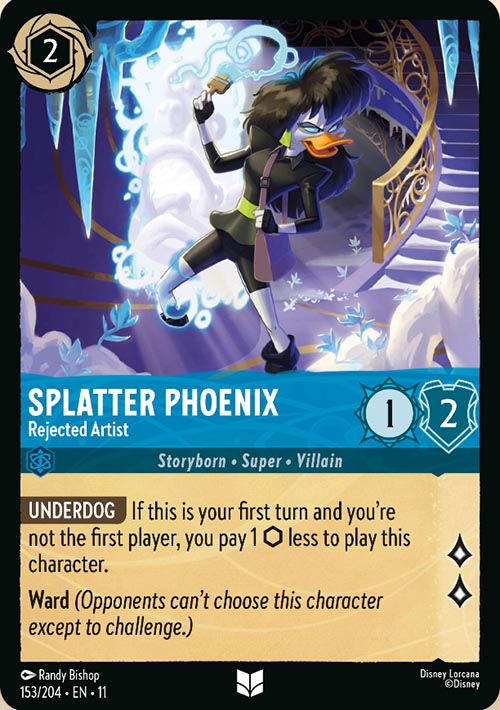Disney Lorcana TCG: Splatter Phoenix, Rejected Artist