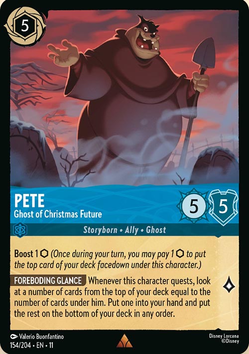 Disney Lorcana TCG: Pete, Ghost of Christmas Future