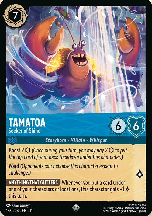 Disney Lorcana TCG: Tamatoa, Seeker of Shine