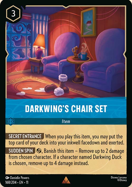 Disney Lorcana TCG: Darkwing's Chair Set
