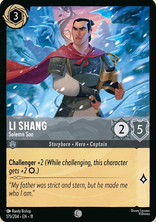 Disney Lorcana TCG: Li Shang, Solemn Son