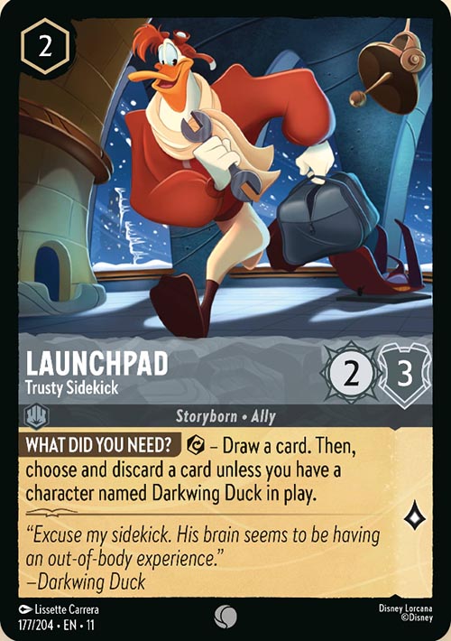Disney Lorcana TCG: Launchpad, Trusty Sidekick