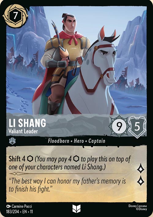 Disney Lorcana TCG: Li Shang, Valiant Leader