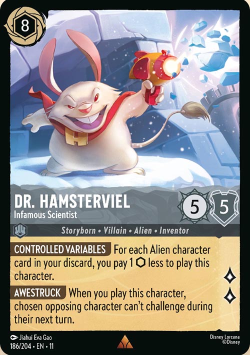 Disney Lorcana TCG: Dr. Hamsterviel, Infamous Scientist