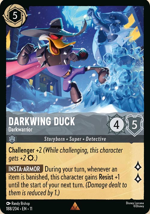 Disney Lorcana TCG: Darkwing Duck, Darkwarrior