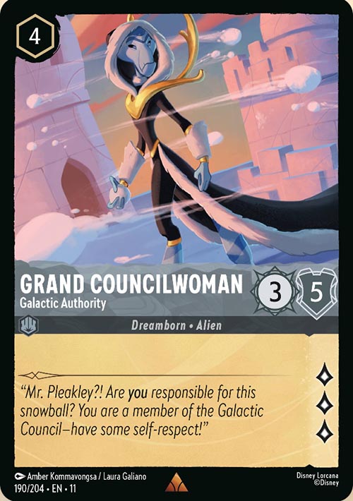 Disney Lorcana TCG: Grand Councilwoman, Galactic Authority