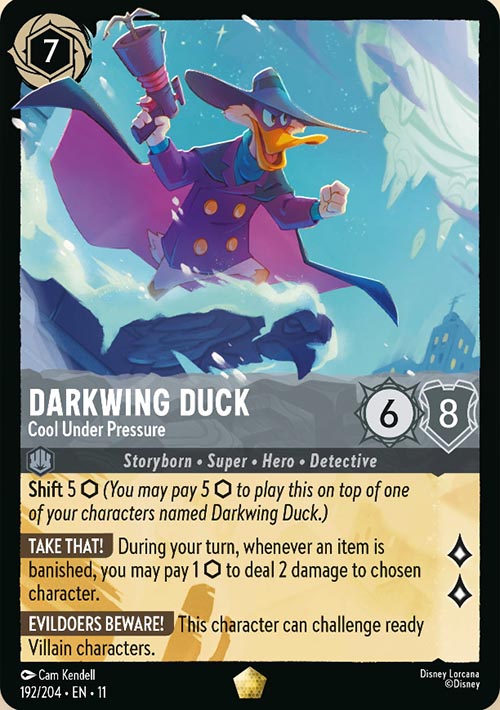 Disney Lorcana TCG: Darkwing Duck, Cool Under Pressure