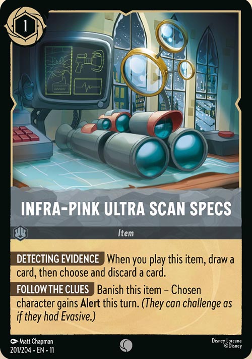 Disney Lorcana TCG: Infra-Pink Ultra Scan Specs