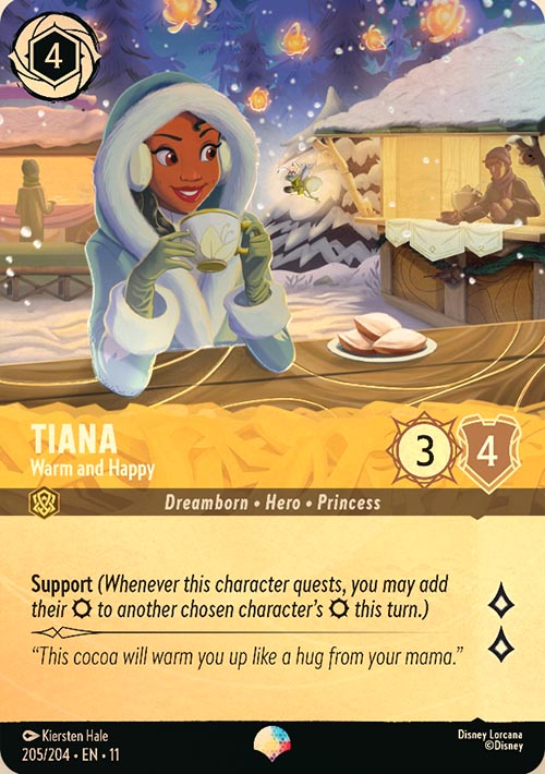 Disney Lorcana TCG: Tiana, Warm and Happy