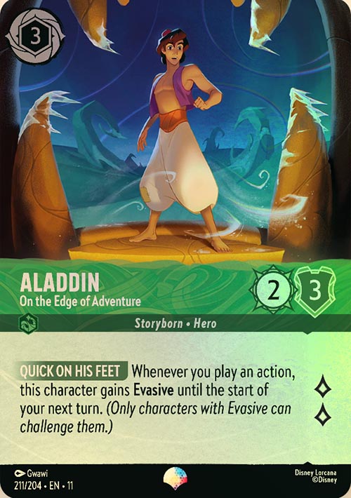 Disney Lorcana TCG: Aladdin, On the Edge of Adventure