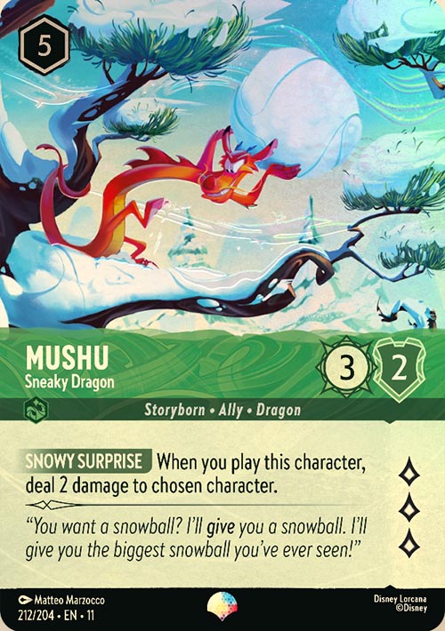 Disney Lorcana TCG: Mushu, Sneaky Dragon