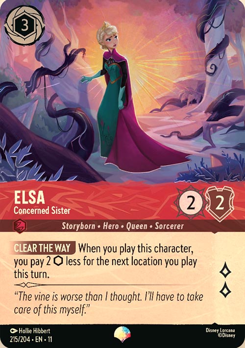 Disney Lorcana TCG: Elsa, Concerned Sister