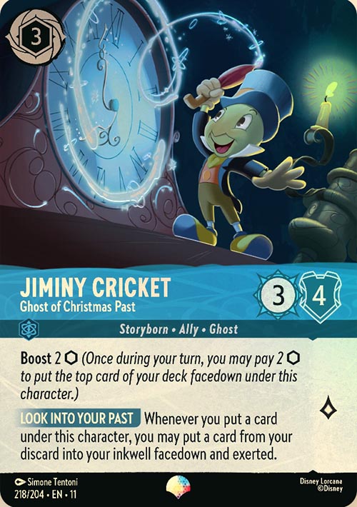 Disney Lorcana TCG: Jiminy Cricket, Ghost of Christmas Past