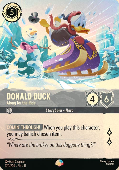 Disney Lorcana TCG: Donald Duck, Along for the Ride