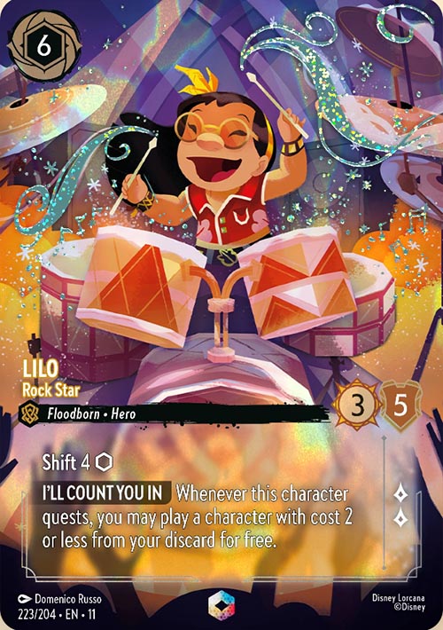 Disney Lorcana TCG: Lilo, Rock Star