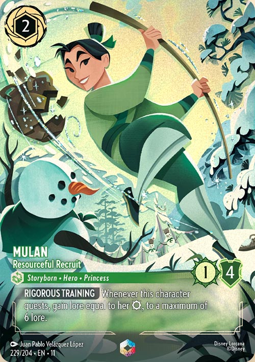 Disney Lorcana TCG: Mulan, Resourceful Recruit