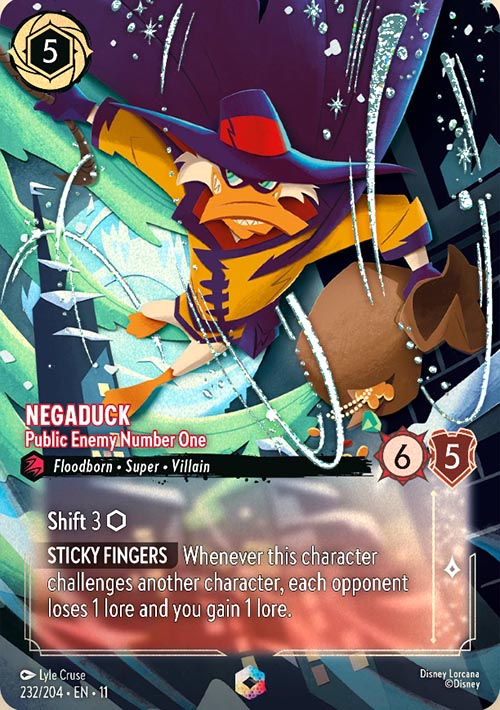 Disney Lorcana TCG: Negaduck, Public Enemy Number One