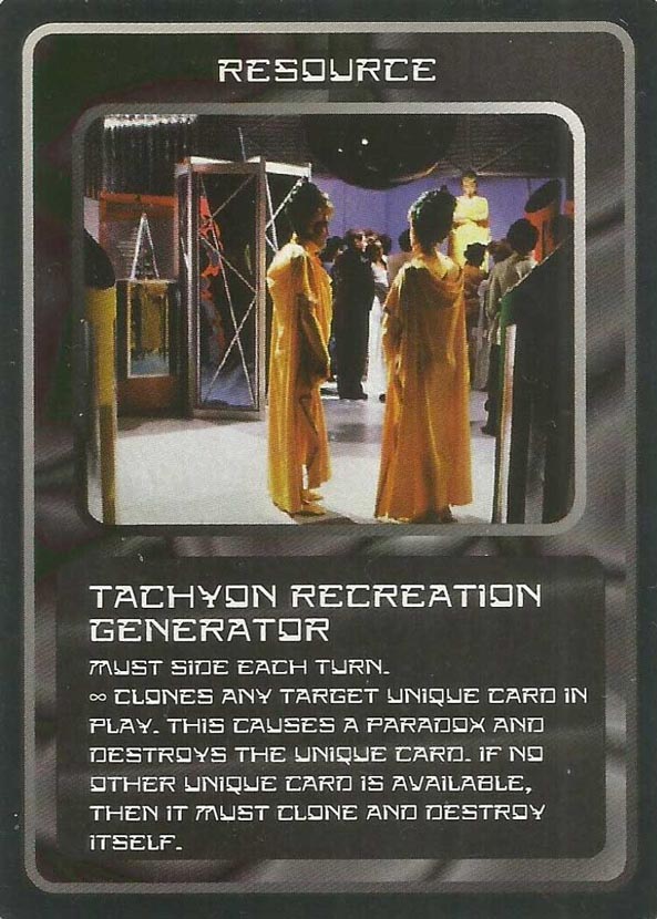 Doctor Who CCG: Tachyon Recreation Generator