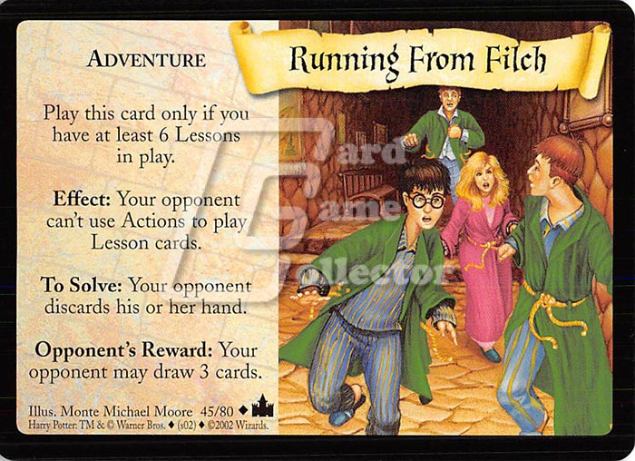 Harry Potter TCG: Running From Filch
