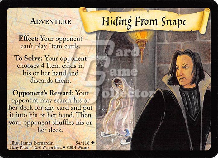 Harry Potter TCG: Hiding From Snape