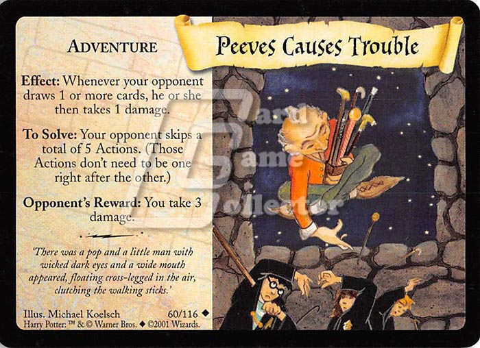 Harry Potter TCG: Peeves Causes Trouble