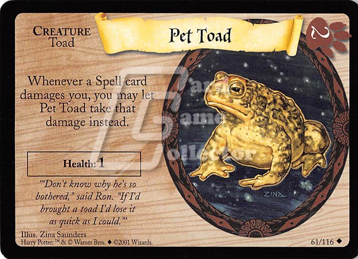 Harry Potter TCG: Pet Toad
