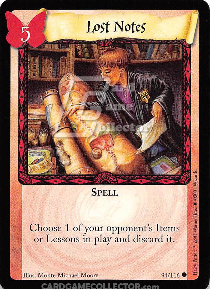Harry Potter TCG: Lost Notes