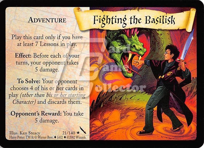 Harry Potter TCG: Fighting the Basilisk