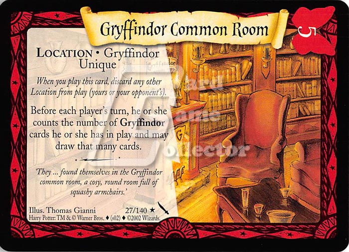 Harry Potter TCG: Gryffindor Common Room