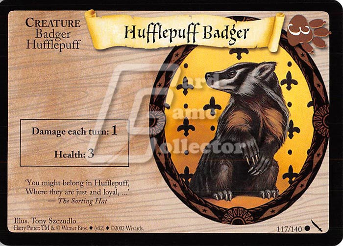 Harry Potter TCG: Hufflepuff Badger