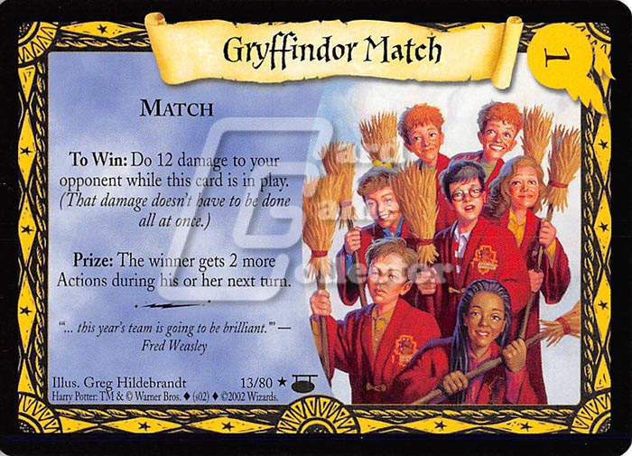 Harry Potter TCG: Gryffindor Match