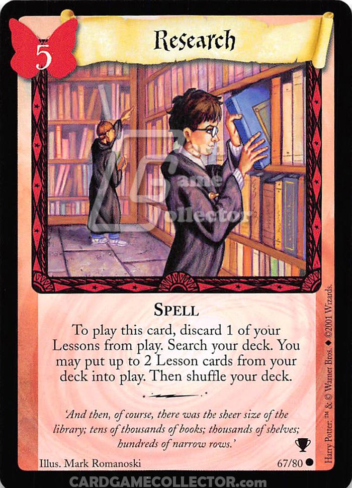 Harry Potter TCG: Research