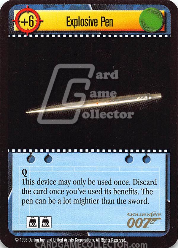 James Bond 007 CCG (1995): Explosive Pen