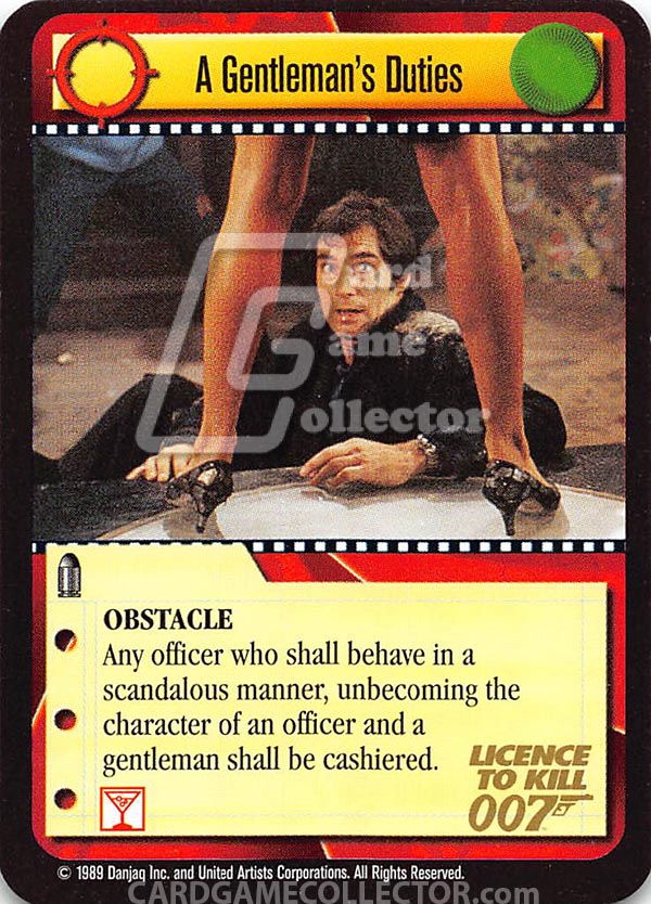 James Bond 007 CCG (1995): Gentleman's Duties, A