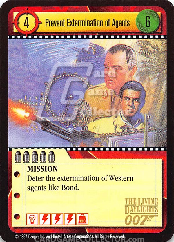 James Bond 007 CCG (1995): Prevent Extermination of Agents