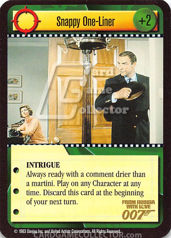 James Bond 007 CCG (1995): Snappy One-Liner