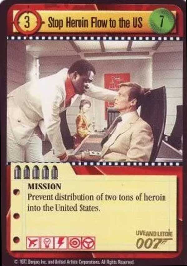 James Bond 007 CCG (1995): Stop Heroin Flow to the U.S.