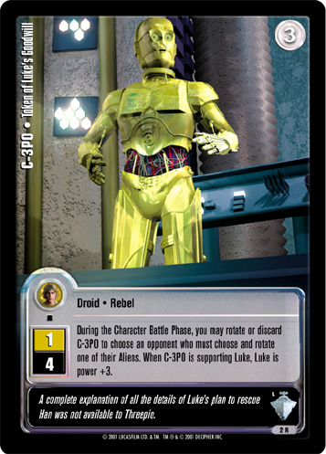 Jedi Knights TCG: C-3PO  • Token of Luke's Goodwill