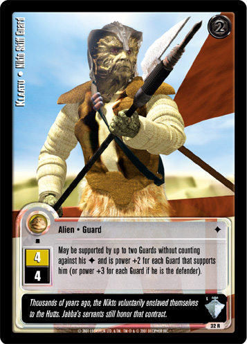 Jedi Knights TCG: Klaatu  • Nikto Skiff Guard