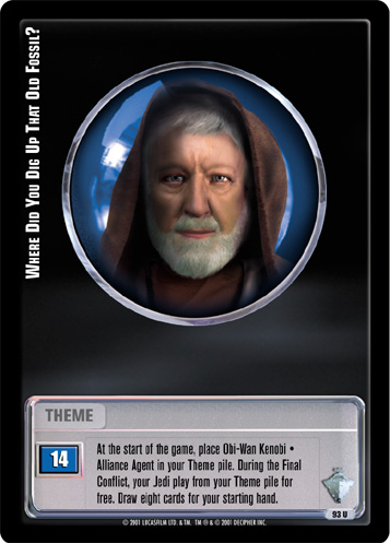 Jedi Knights TCG: Where Did You Dig Up That Old Fossil