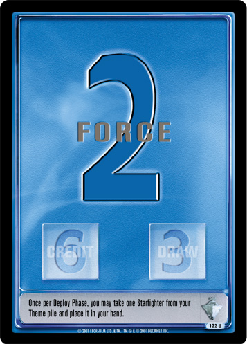 Jedi Knights TCG: Force 2 - Blue (game text)