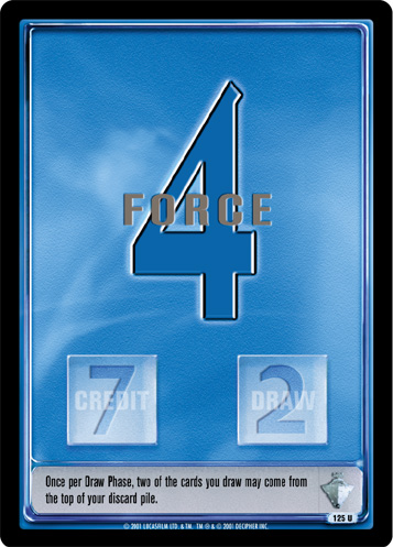 Jedi Knights TCG: Force 4 - Blue (game text)