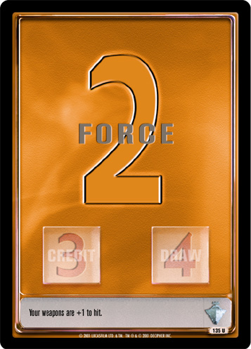 Jedi Knights TCG: Force 2 - Orange (game text)