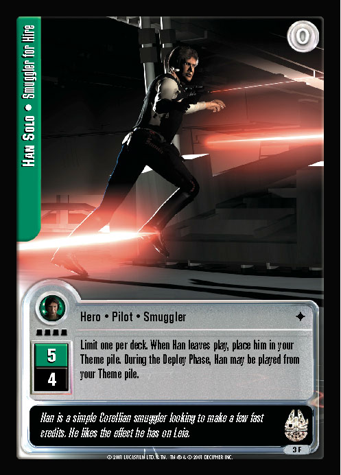 Jedi Knights TCG: Han Solo  • Smuggler for Hire